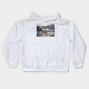 Waves of the Rocks Kids Hoodie